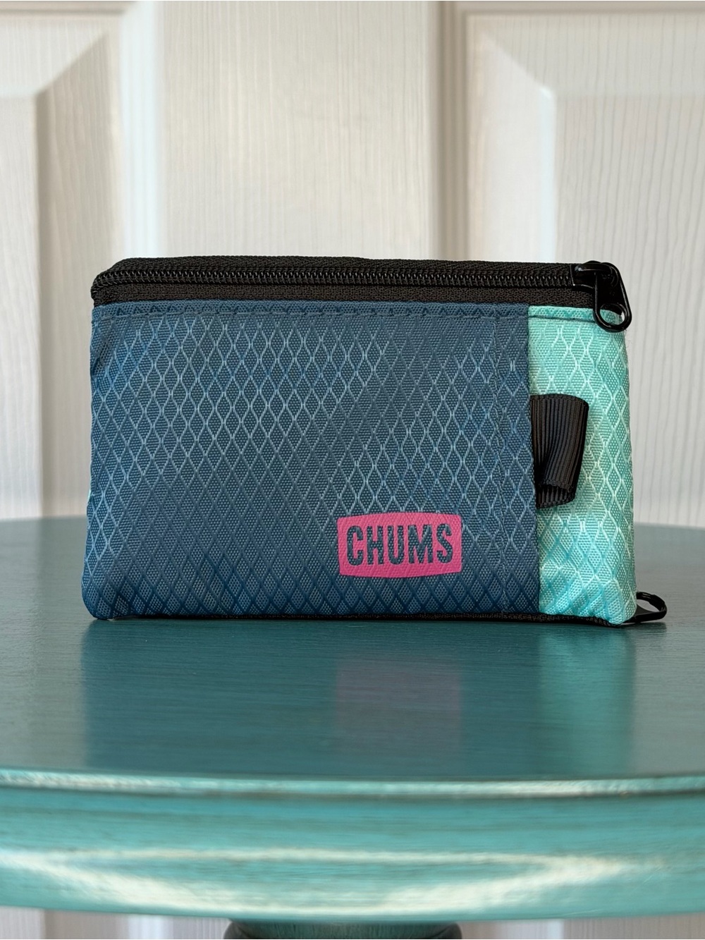 Chums Surfshort Wallet - Navy & Aqua